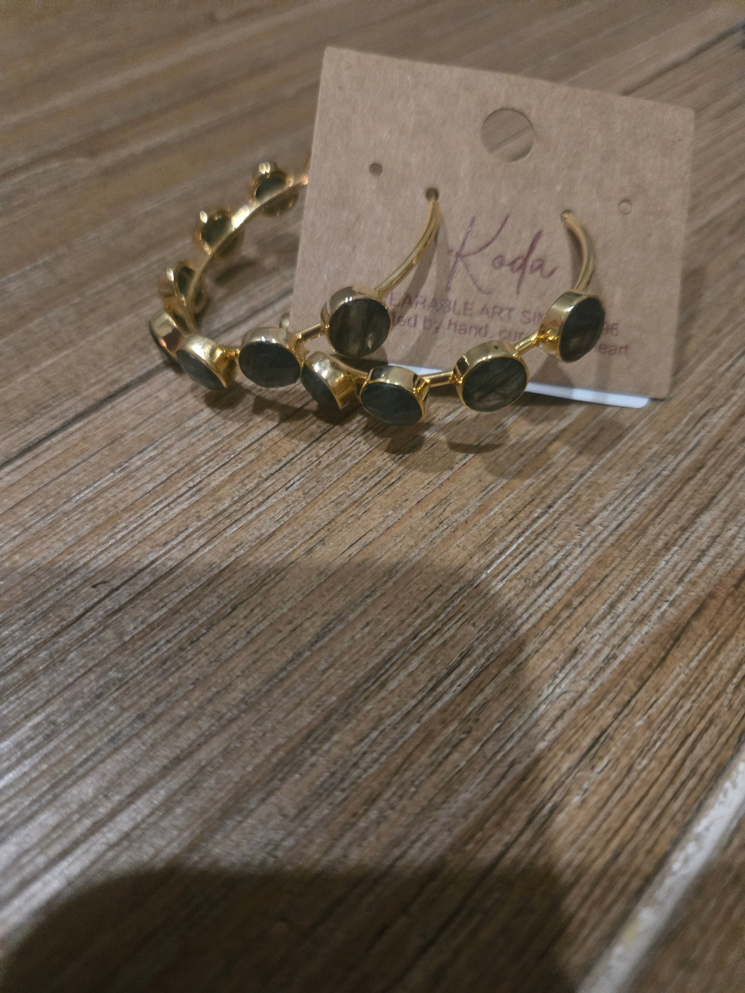 Earrings-Natural Stone